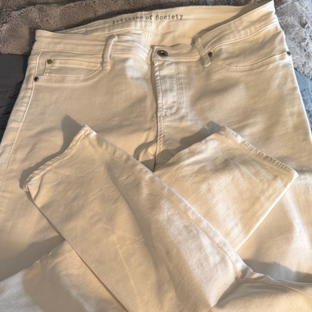 Articles Of Society White High-Rise Skinny Jeans